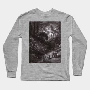 Puss in Boots Nears the Castle - Gustave Dore Long Sleeve T-Shirt